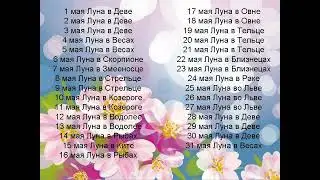 Лунный календарь 2004 года