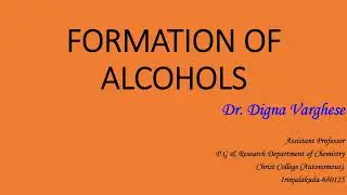 FORMOFATION OF ALCOHOLS# SUBSTITUTION OF HALOGEN BY HYDROXYL GROUP
