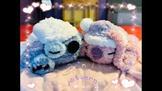 Sleeping Stitch/  Angel pillow plushie | Hand Knitting Plushie Pattern | No hooks| Promo