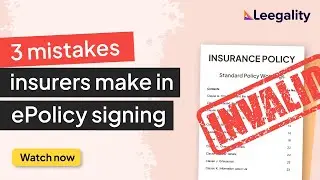 How to issue IRDAI-compliant ePolicy with Leegality | Webinar