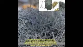 stainless steel steel fiber for ultra high strength concrete #construction #constructionmaterials