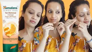 Himalaya Tan Removal Orange Peel off Mask Review & Demo ft Himalaya