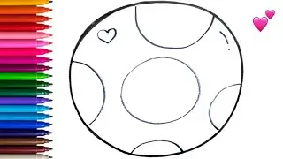 How To Draw ball Step By Step | ball Drawing Easy | Drawings For Kids