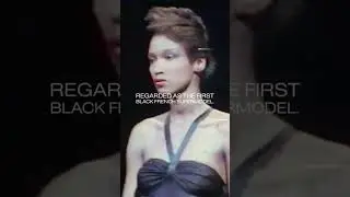 THE FIRST BLACK FRENCH SUPERMODEL. #shorts #runway #fashionshow #supermodel