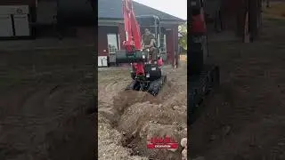 Small-scale backyard excavation #excavator #shorts