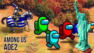 Among Us x Age of Empires II: Definitive Edition — Who Escapes to Mars? | Survival Crewmate Race
