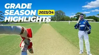 My Australian 23/24 Summer Grade Season Highlights | Gopro Cricket Helmet Cam