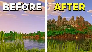 This is What Minecraft looks like with INFINITE Render Distance