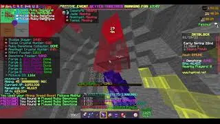 Minecraft Hypixel Skyblock mining test.