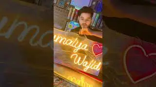 Neon light with couple name 🥰