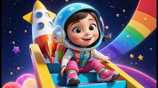 Head Shoulders Knees and Toes in Flying Rocket Adventure | Fun Body Parts Song for Kids | Space