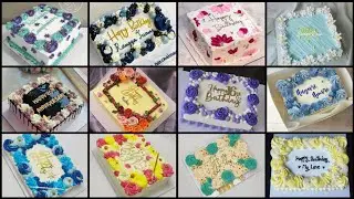 Best Square Shape Cake Decorating ideas | Simple 50+ Birthday/Anniversary Cake Design
