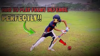 How to play frontfoot defense perfectly!⚡| Cricket video| MetaMix Studio 