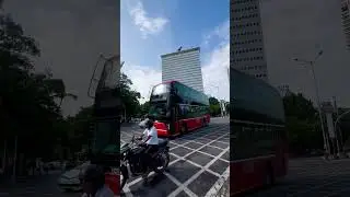 Mumbai's New Double Decker A/C Bus for Mumbai Darshan (Tour) near Marine Drive & Air India Building