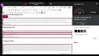 Ally Instructor Feedback for WYSIWYG Content Demo