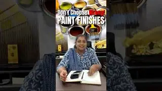 Don&rsquo;t Choose Wrong Paint Finish! Matte vs Gloss vs Washable 🎨 #shorts