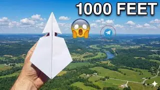 How to Make a Paper Airplane That Flies 1000 Feet 🚀 | Easy Paper Plane