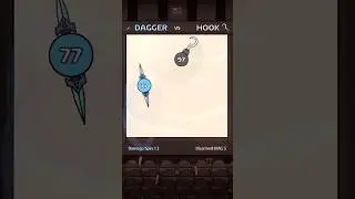 🗡 DAGGER VS HOOK 🪝 #satisfying #simulation #physics #rpg #gamedev