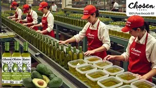 Inside a Modern Avocado Oil Factory: Processing Billions of Avocados into Pure Oil (Full Process)