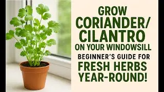 Grow Coriander/Cilantro on Your Windowsill: Beginner's Guide for Fresh Herbs Year-Round!
