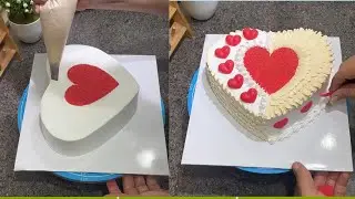 🎂 Sweet & Simple Cream Cake &ndash; Easy to Make at Home/Cake Decorating #4