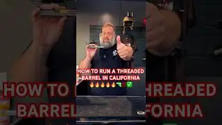 HOW TO RUN A THREADED PISTOL BARREL IN CALIFORNIA!!! #shorts #reels #viral #cali #law #glock #guns