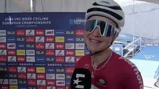 Emma Norsgaard - Interview at the start - UEC Championships (Limbourg-Flanders) 2024