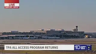 Tampa International Airport brings back 'All Access' program, allowing non-passengers in terminals