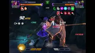 MCOC AW Season 63 War 4 Nico vs Node 6 Serpent