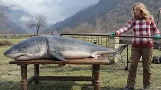Roasting a Giant Shark on a Steel Spit &ndash; Ultimate Feast!