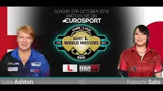 Kasumi Sato (佐藤かす美) vs Lisa Ashton  - One80 L-Style World Masters (2019) Semi Final