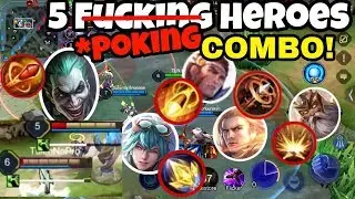 CRAZY 5 POKING COMBO! 1 COMBO = 1Kill /ROV, LiênQuânMobile ,펜타스톰, AOV, 傳說對決