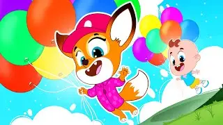 Daddy Blows Too Many Balloons! 🎈😂 Lili & Max Fly Away! | Funny Kids Cartoon