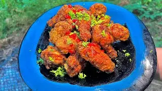 Doğada Tavuk Kanat Tarifi: Özel Sosu Hem Tatlı Hem Acılı 🍯🌶️🍗 Şimdi İzle!