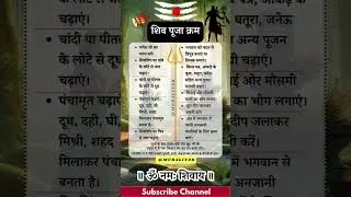 शिव पूजा विधि | Shiv Puja Kaise Kare | शिव मंदिर में पूजा कैसे करें | #shivapujavidhi