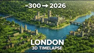 London Evolution (300 BCE &ndash; 2025) | 3D Timelapse History of London