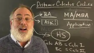 Distance Calculus - Academic Credits