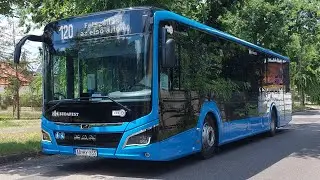 Budapest, 120-as busz Göncz Árpád városközpont M -Kámfor utca | MAN Lion's city 12C, AA HY-857