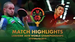 Xu Xin vs Jan Zibrat | 2019 World Championships Highlights (R128)
