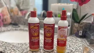 Cream Of Nature Argan Oil Shampoo & Conditioner Review | Just Chidera 