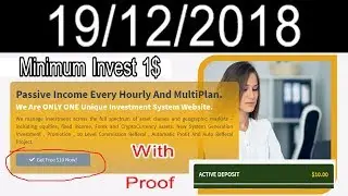 New HYIP Website Launched in 19 december 2018 | Minimum Invest 1$ | Muqeet Ali TV