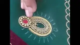 Unique Indian embroidery pattern