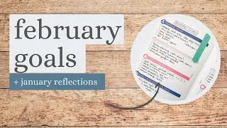 MakseLife Goal Setting Companion Notebook | February 2023 Monthly Goals & January Reflections