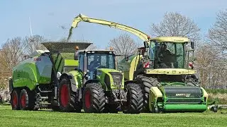 Gras Hakselen én Balen Persen | Krone BiG X 530 + Claas Axion 810 | Te Winkel AGRO | 2021