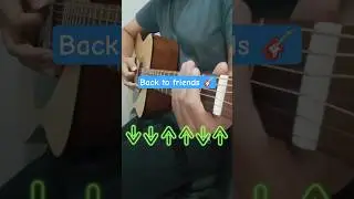 Back to friends - Sombr Easy Guitar Strumming Tutorial 🎸
