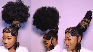 Classy African Hairstyle | #diy #hairstyle #afro