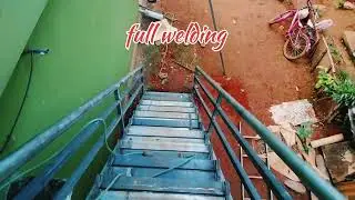 staircase. step work/மாடிப் படிக்கட்டு#weldingworks/ALL model roofing work/Kutty welding works 💥