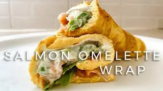 Low-carb Omelette Wrap | with smoked salmon