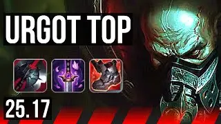 URGOT vs GAREN (TOP) | 8 solo kills | EUW Master | 25.17