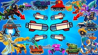 ALL 26 TANKS and Booster AIRSTRIKE FIGHT BATTLES 2 vs 2 - Hills of Steel